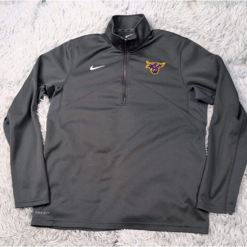 Minnesota State Mavericks Shirt Womens M Gray Half Zip University Nike Dri Fit